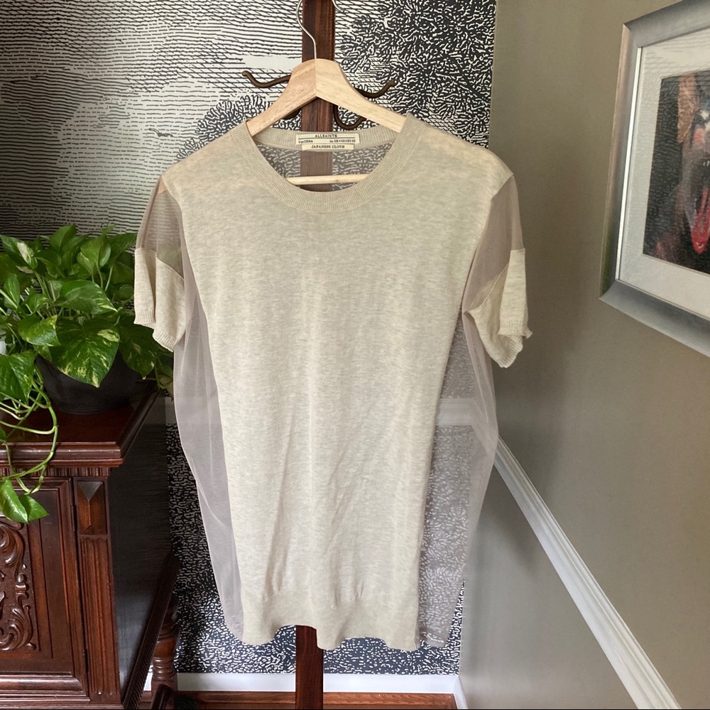 All Saints Sheer Back Top